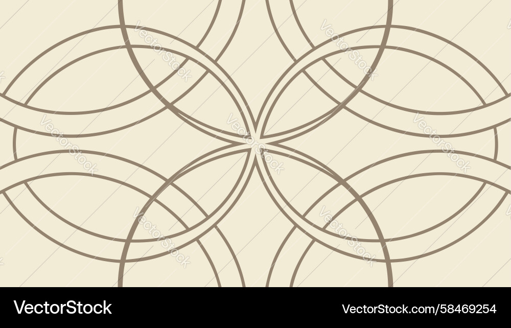 Interlocking Circle Pattern Vector Image
