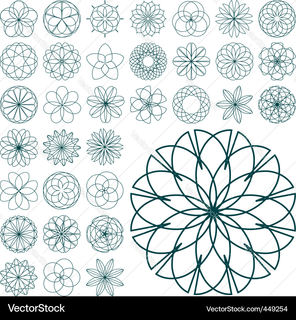 Intricate Swirl Patterns vector image