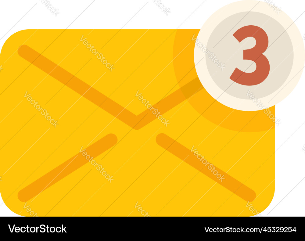 Mail inbox icon flat button interface Mail inbox icon flat button interface vector image