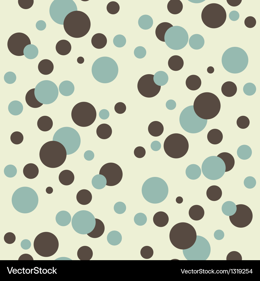 Retro seamless pattern with circles Vector Image
