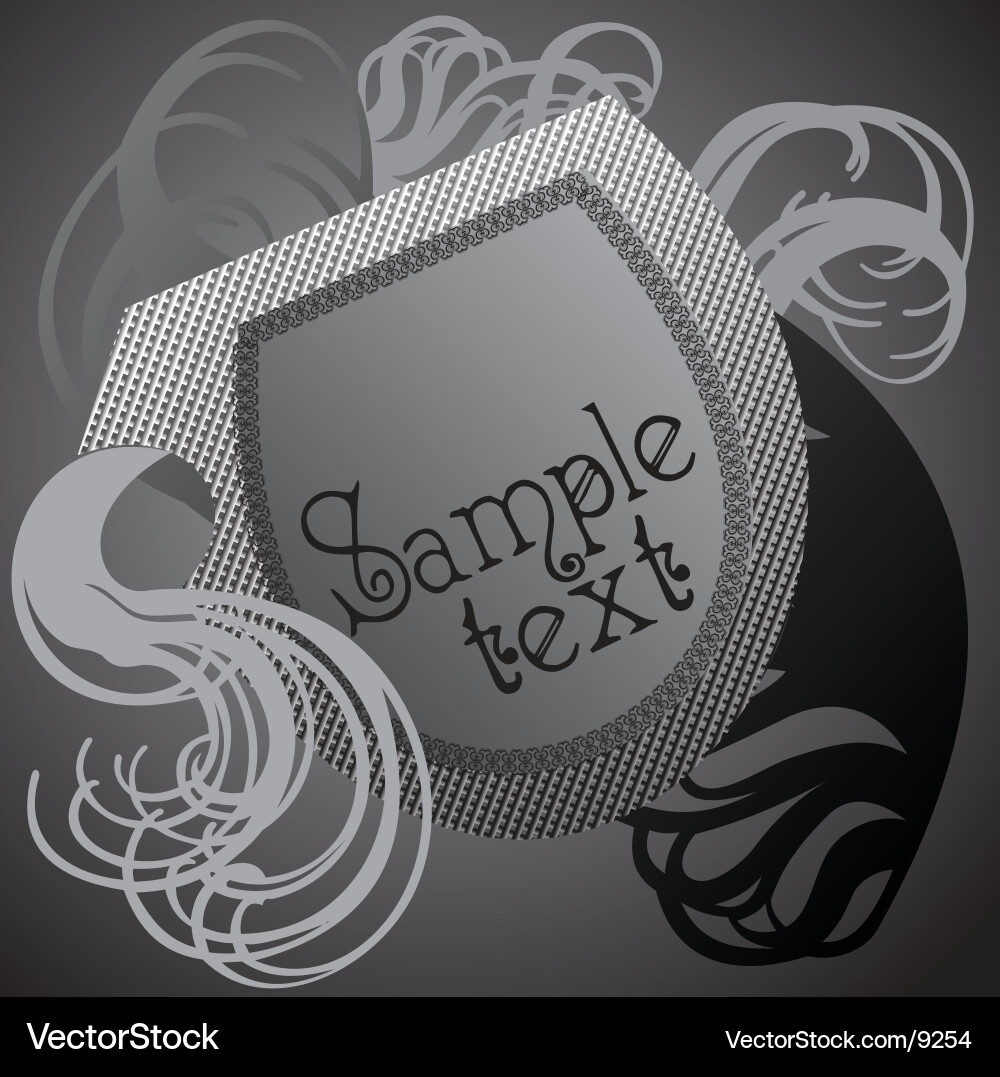 Shield design element vector image