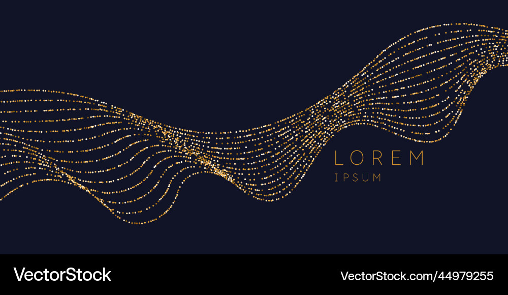 Abstract background with dynamic waves vector image