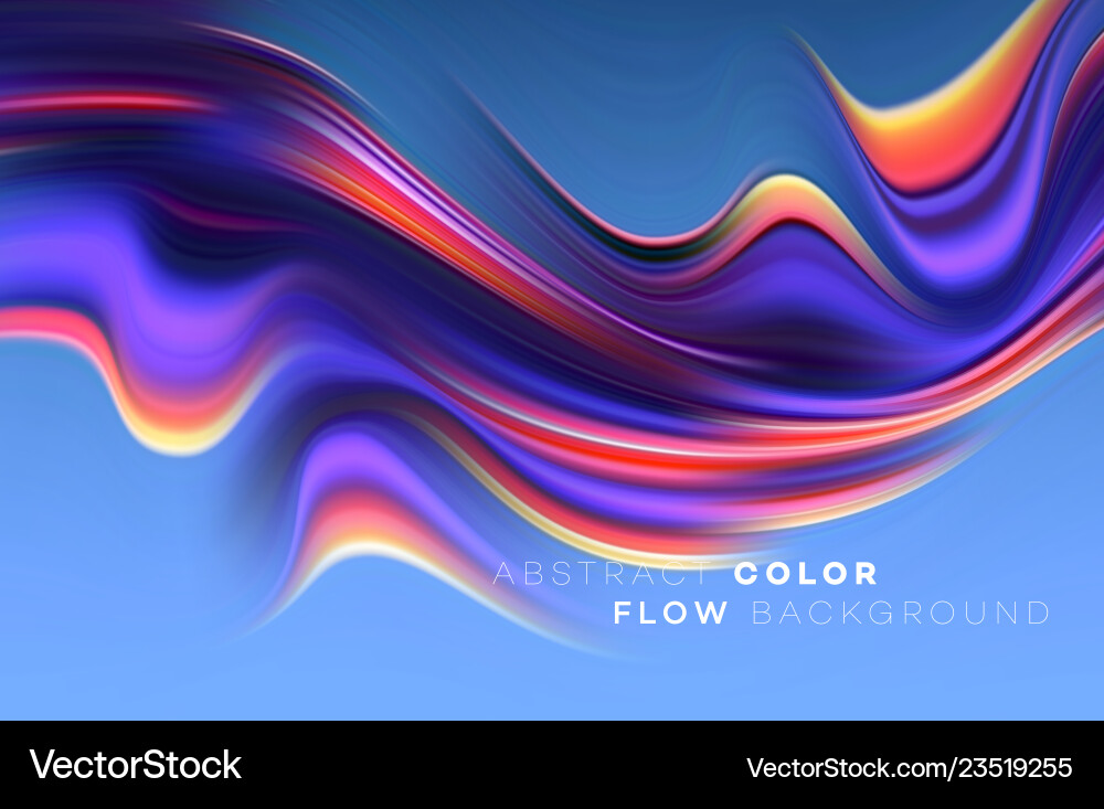 Dynamic Colorful Flow Background vector image