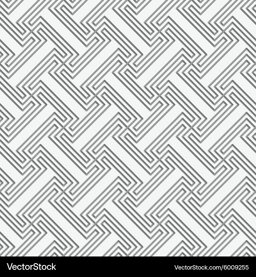 Perforated t shapes grid with offset Vector Image
