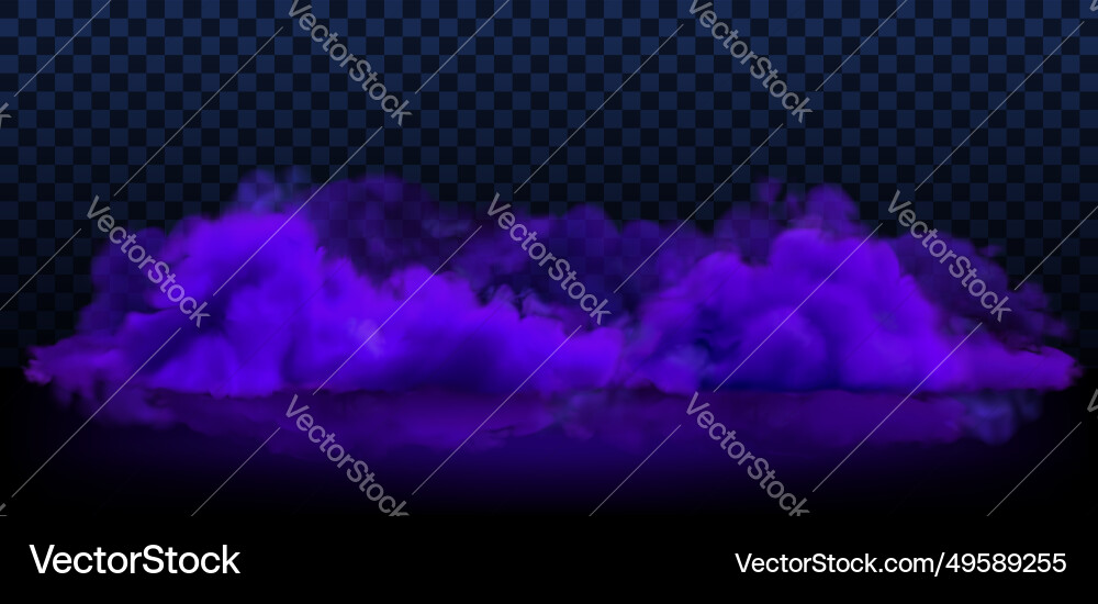 Purple smoke on ground with transparency effect Purple smoke on ground with transparency effect vector image