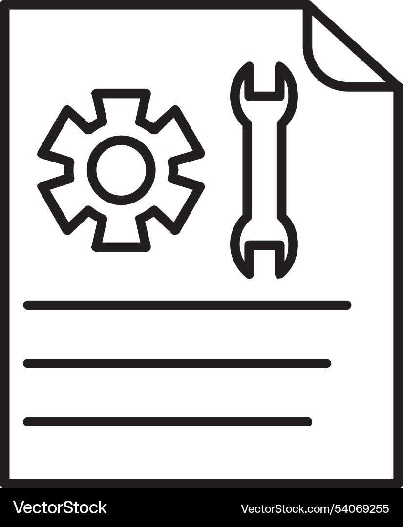 Technical support line icon design Vector Image