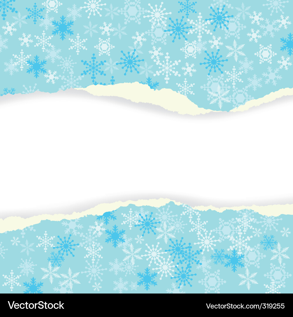 Winter Snowflake Background Vector Image