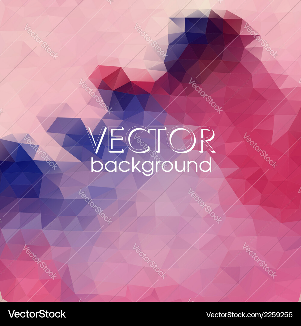 Colorful abstract background with triangles Vector Image
