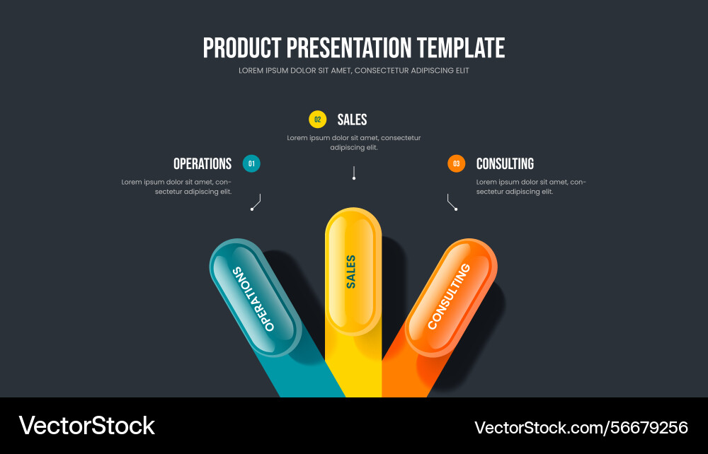 Modern proposal slide layout consulting overview Modern proposal slide layout consulting overview vector image