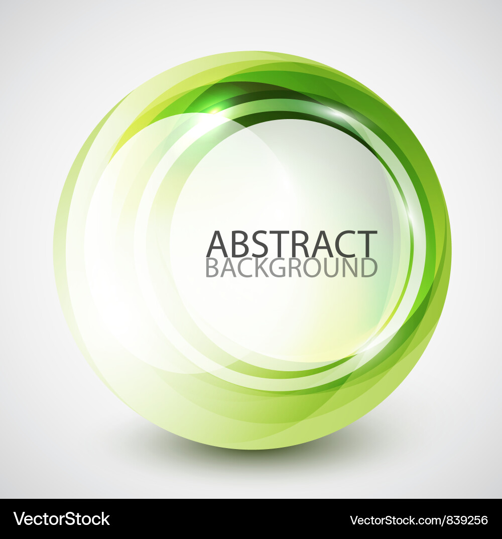 Swirl Sphere Abstract Background Vector Image