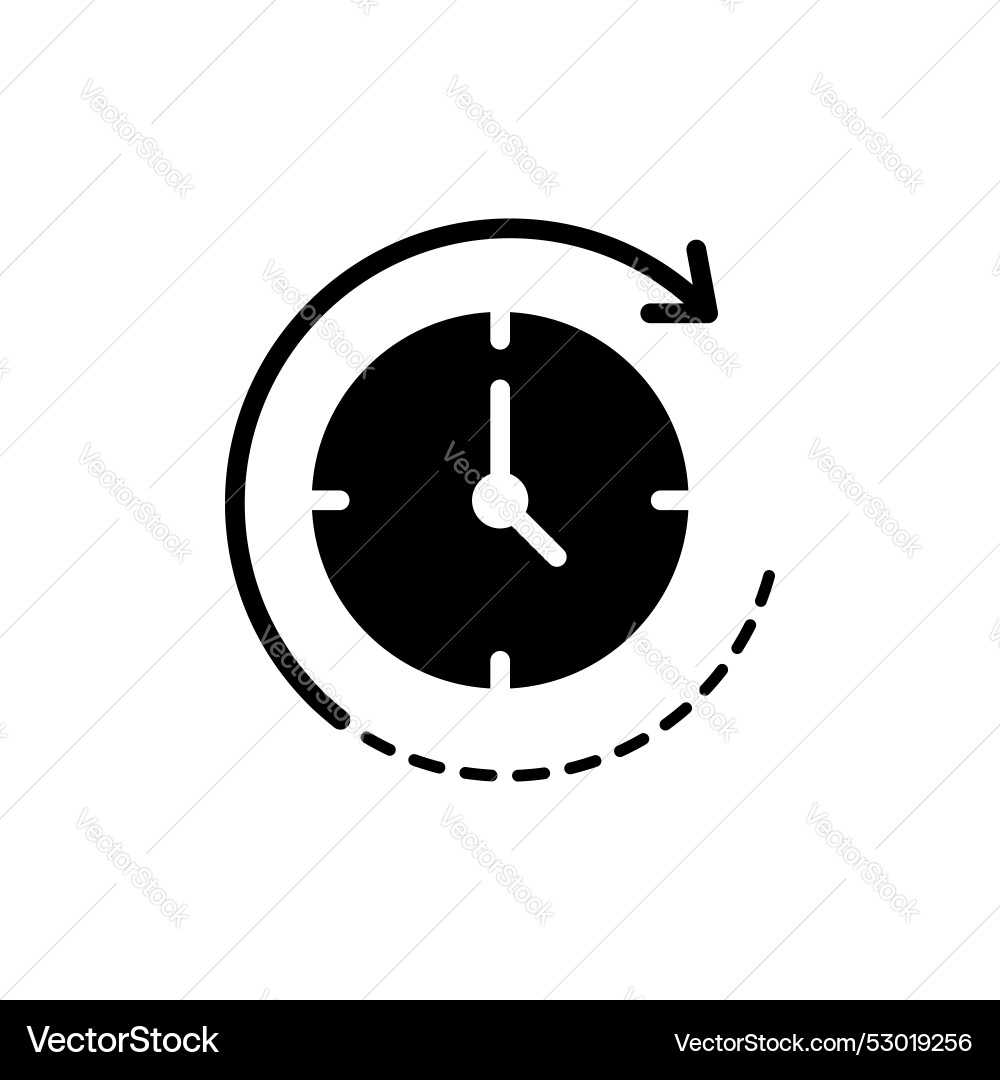 Time forward icon set wait symbol future Time forward icon set wait symbol future vector image
