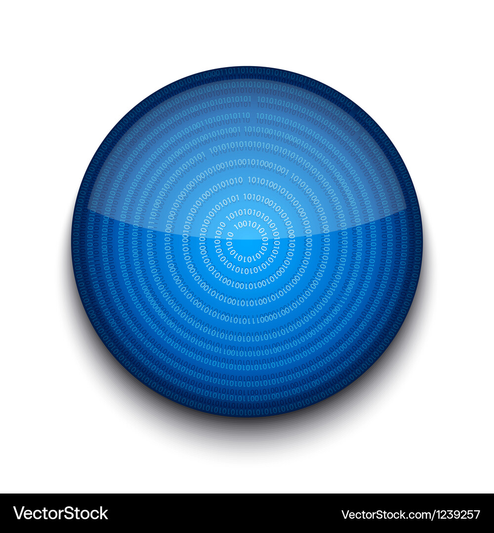 Binary Code App Icon Vector Image