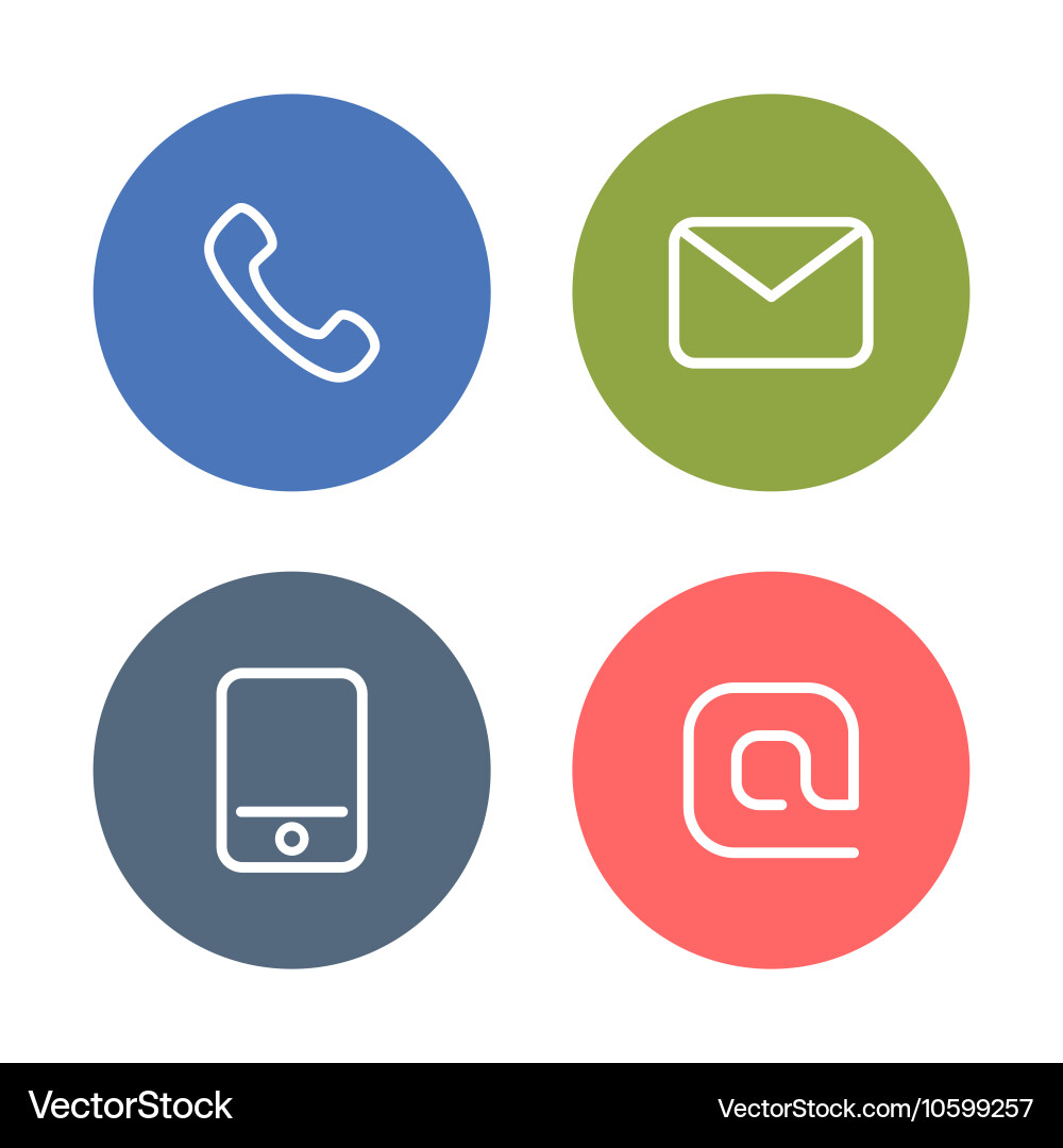 Contact icon Royalty Free Vector Image - VectorStock