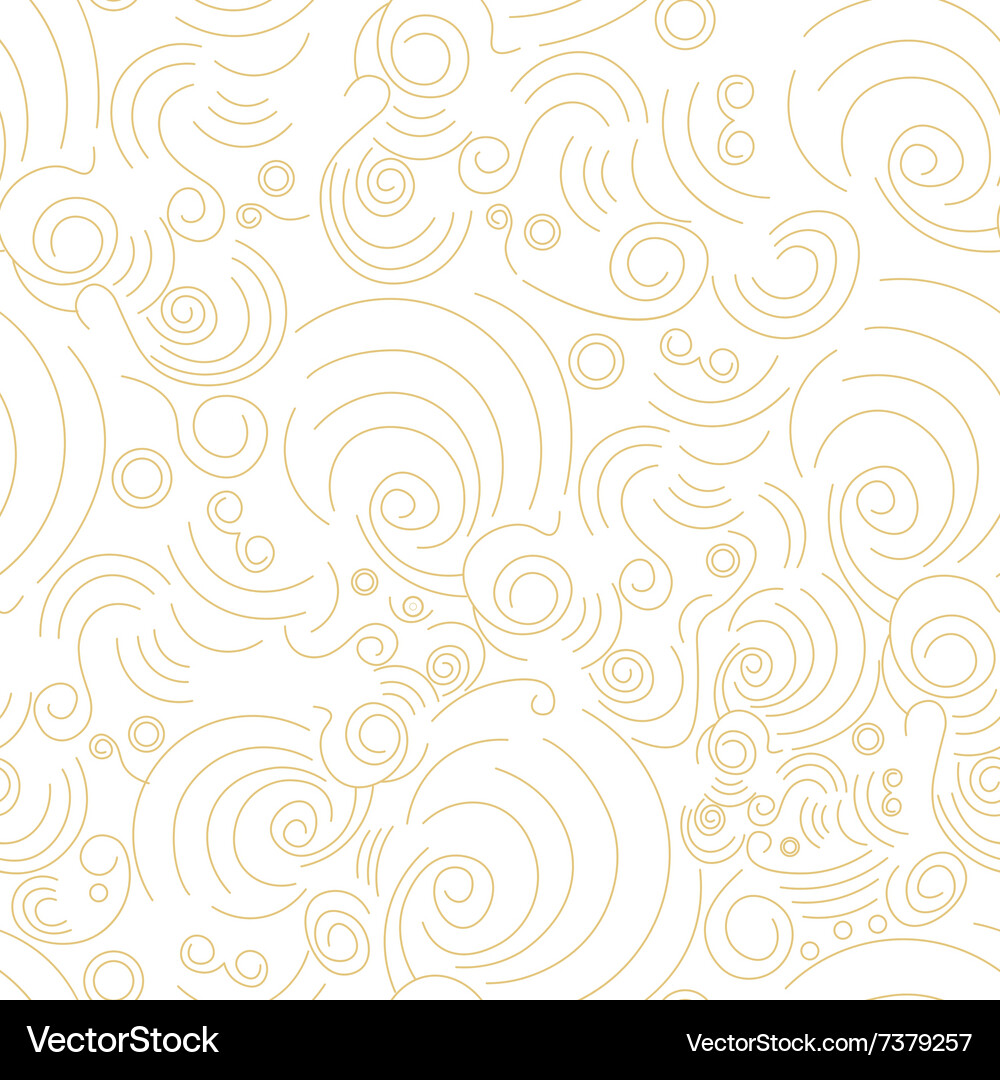 Golden Linear Shapes Pattern Vector Image