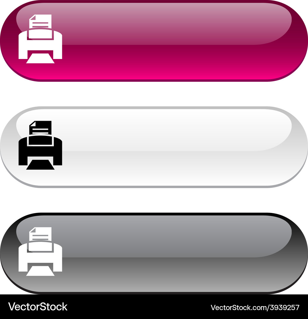 Print button Vector Image