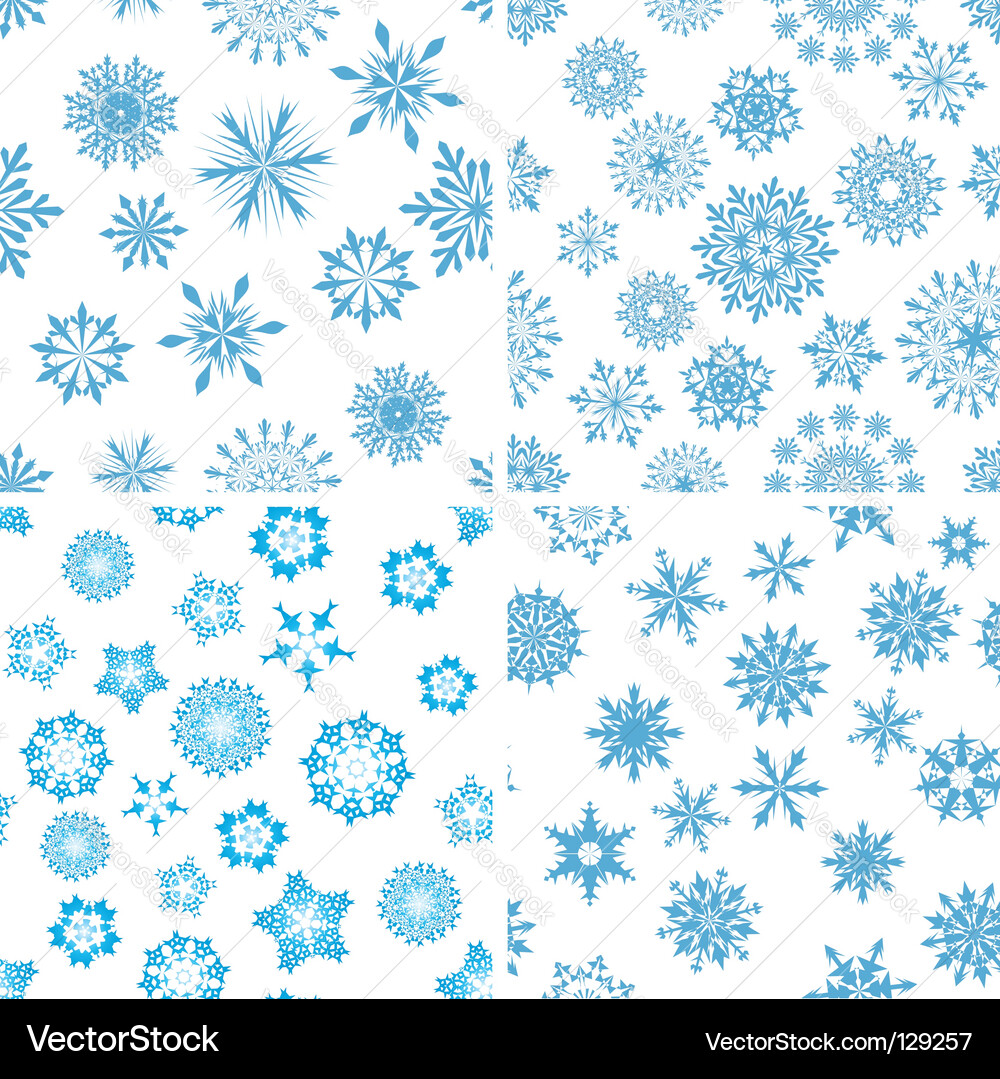 Snowflake Pattern Background Vector Image