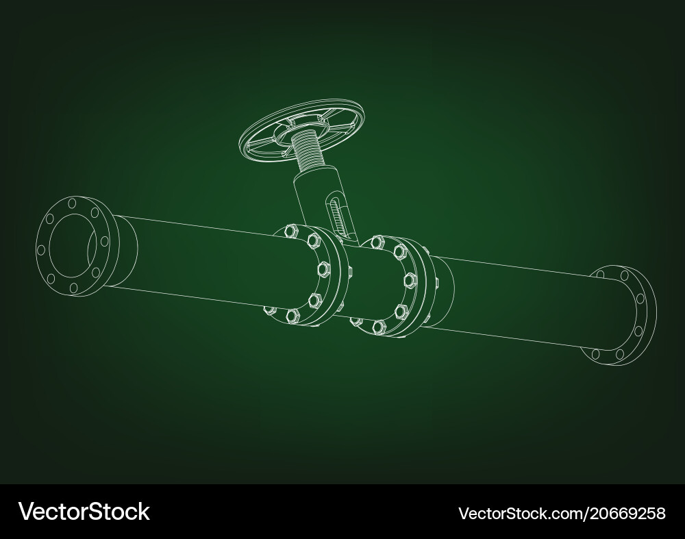 3d model of an pipeline 3d model of an pipeline vector image