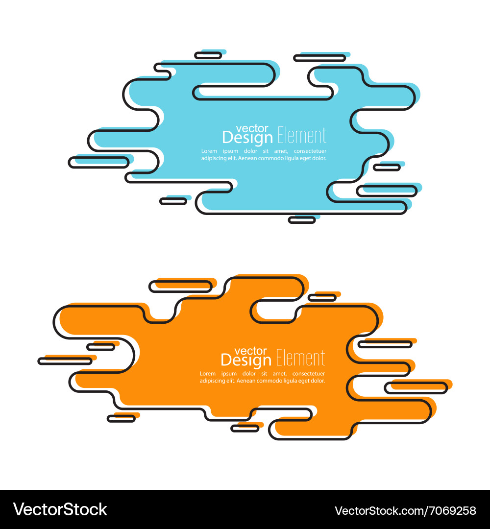 Abstract background with speech bubbles vector image