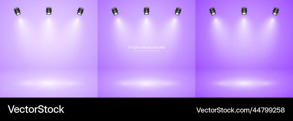 Empty violet studio abstract backgrounds Empty violet studio abstract backgrounds vector image