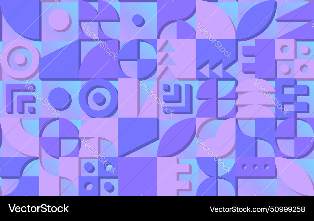 Geometric pattern with retro styled shapes Geometric pattern with retro styled shapes Vector Image
