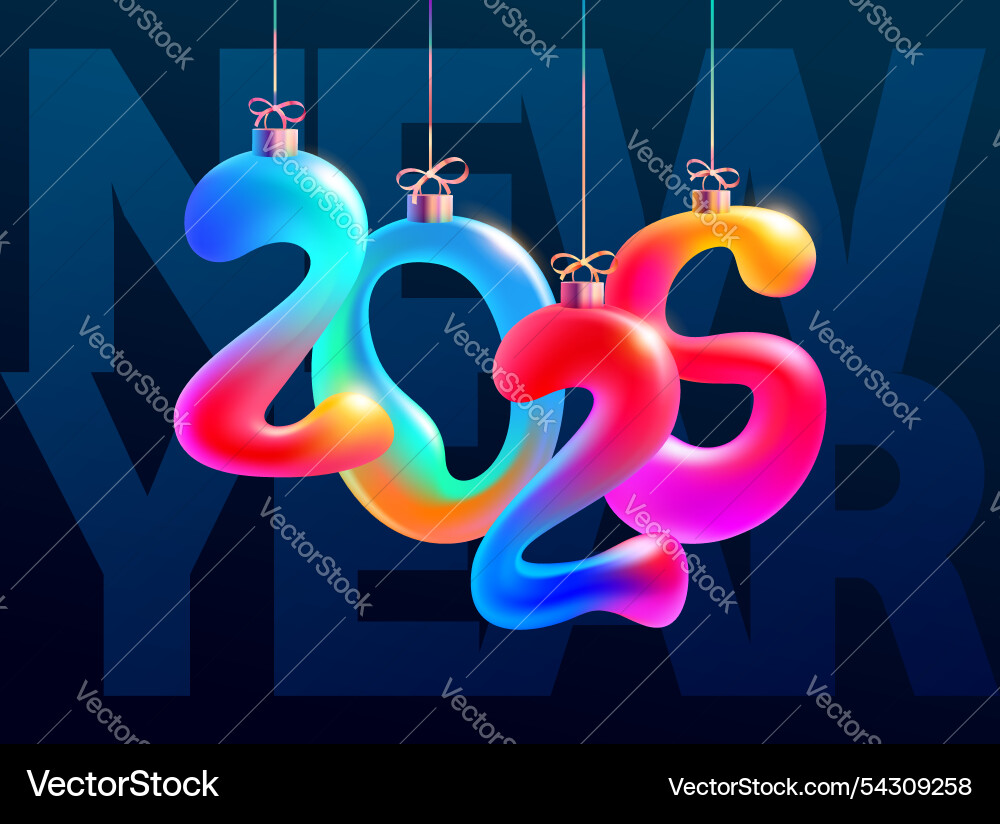 Helle neue Jahre 2025 festliche Grußkarte Helle neue Jahre 2025 festliche Grußkarte vektorbild