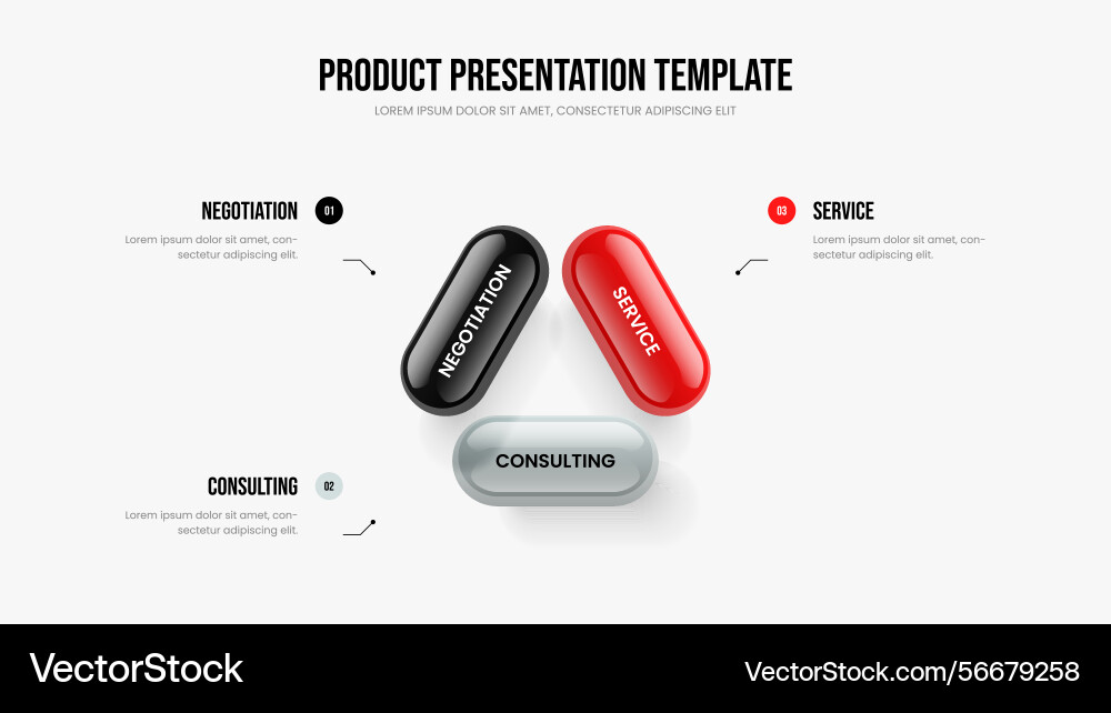 Modern development slideshow template visual Modern development slideshow template visual vector image