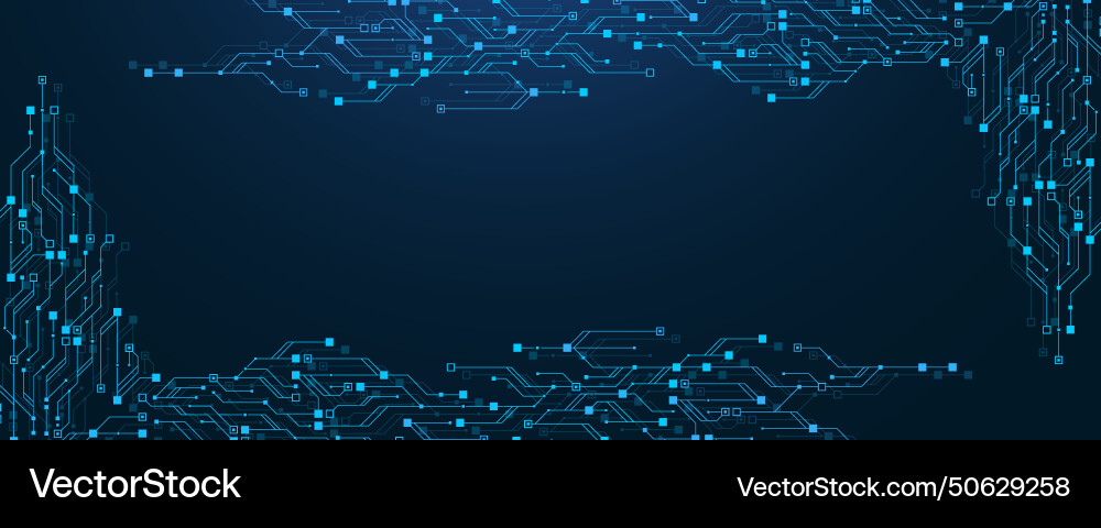Quantum Computing Technology vector image
