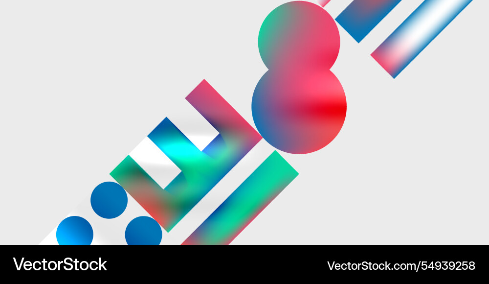 Triangles circles squares rectangles design Vector Image