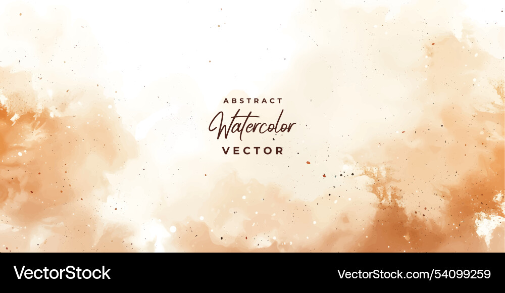 Autumn Watercolor Dust Texture Vector Image
