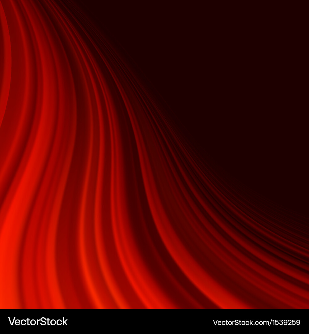 Red smooth twist light lines eps 10 Vector Image