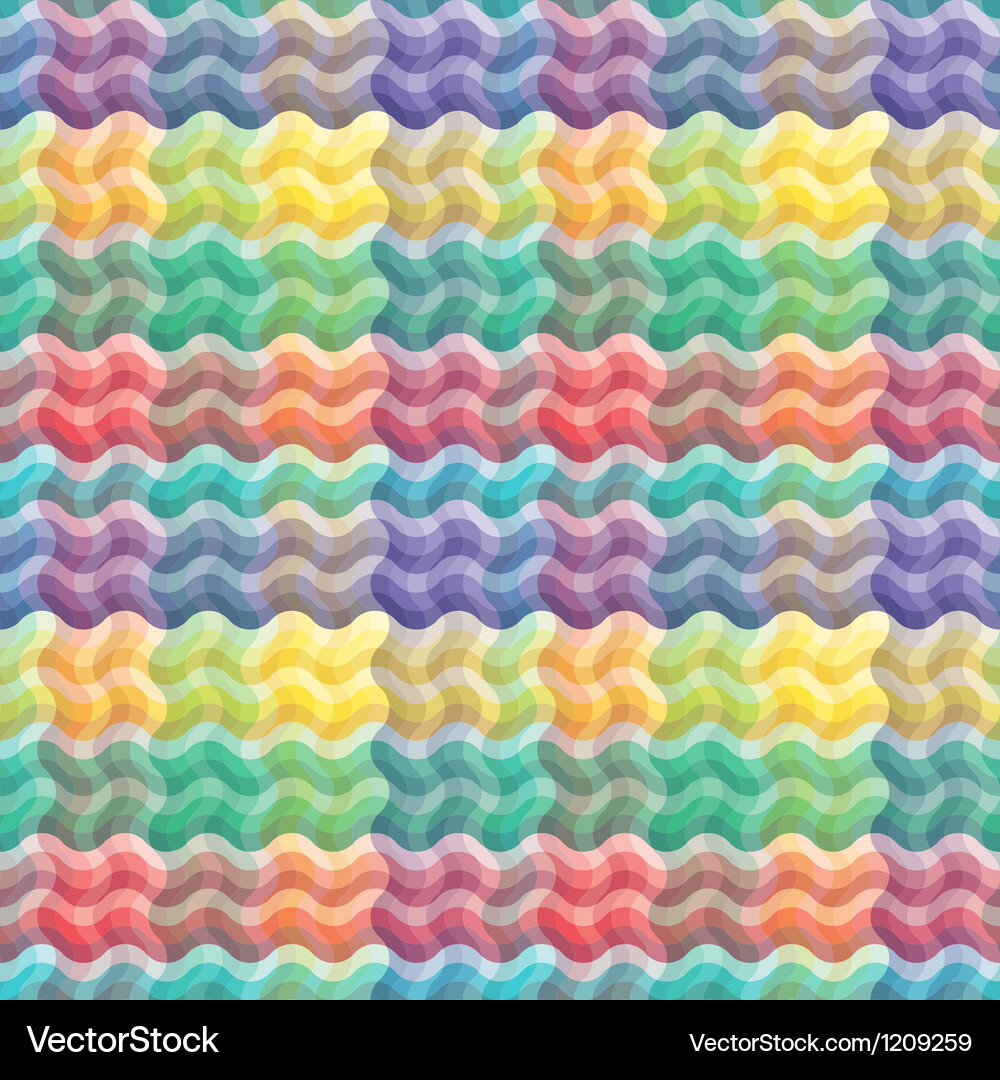 Seamless vivid wave pattern Vector Image