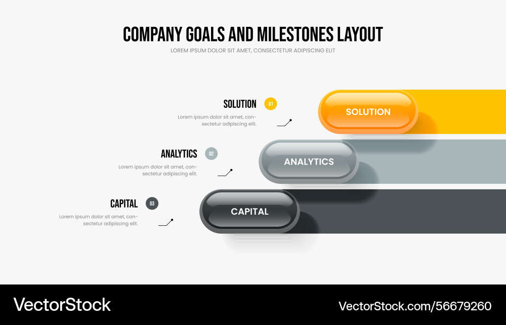 Enterprise introduction 3 option diagram frame vector image