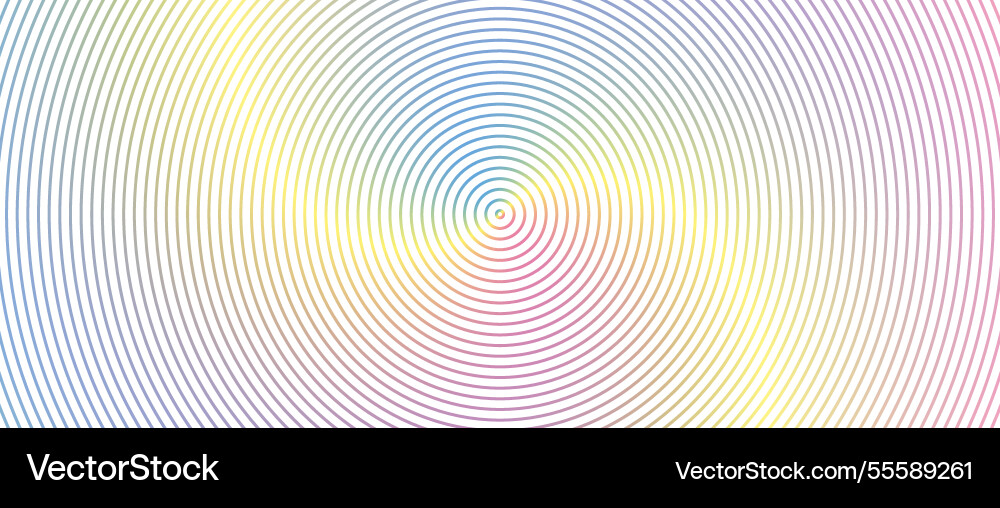 Concentric circles pattern background with subtle vector image