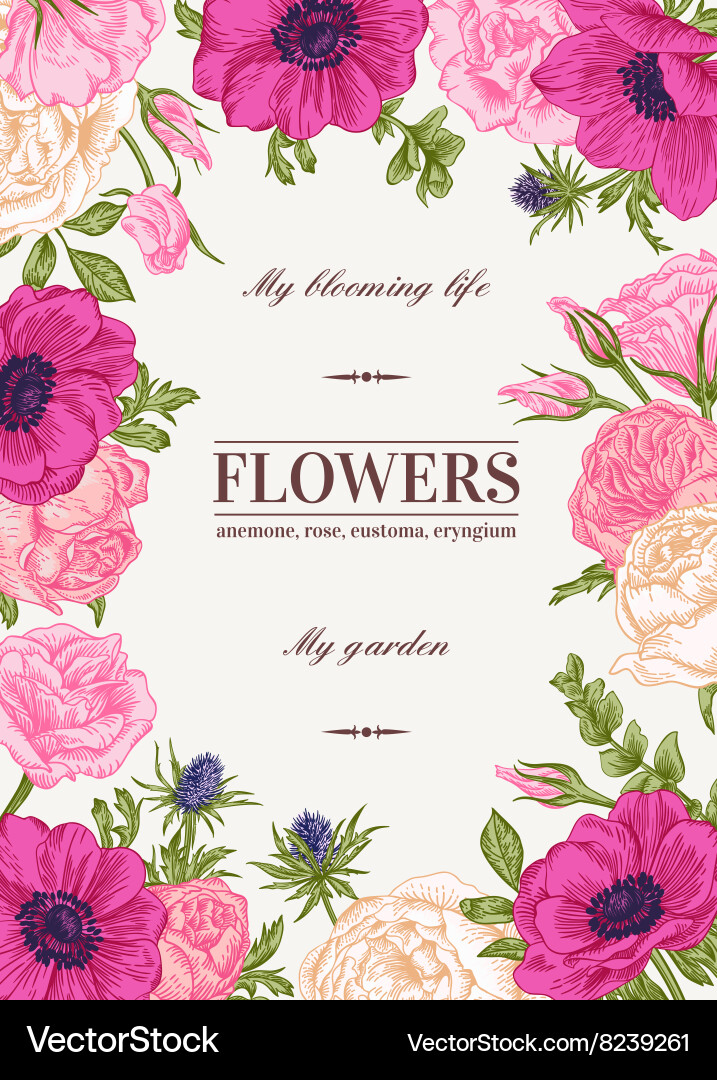Elegant Floral Background Vector Image