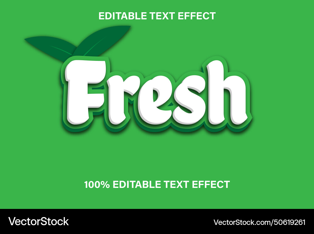 Fresh editable text effect 3 d emboss gradient Fresh editable text effect 3 d emboss gradient Vector Image
