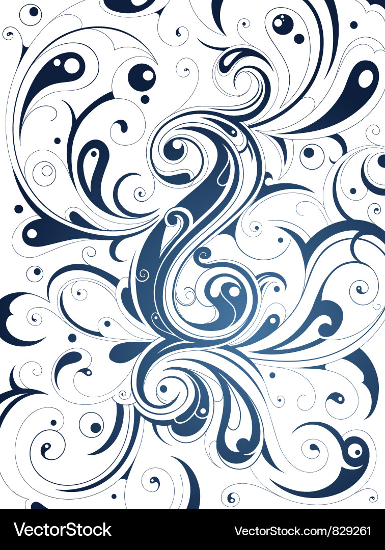 Intricate Swirl Pattern vector image