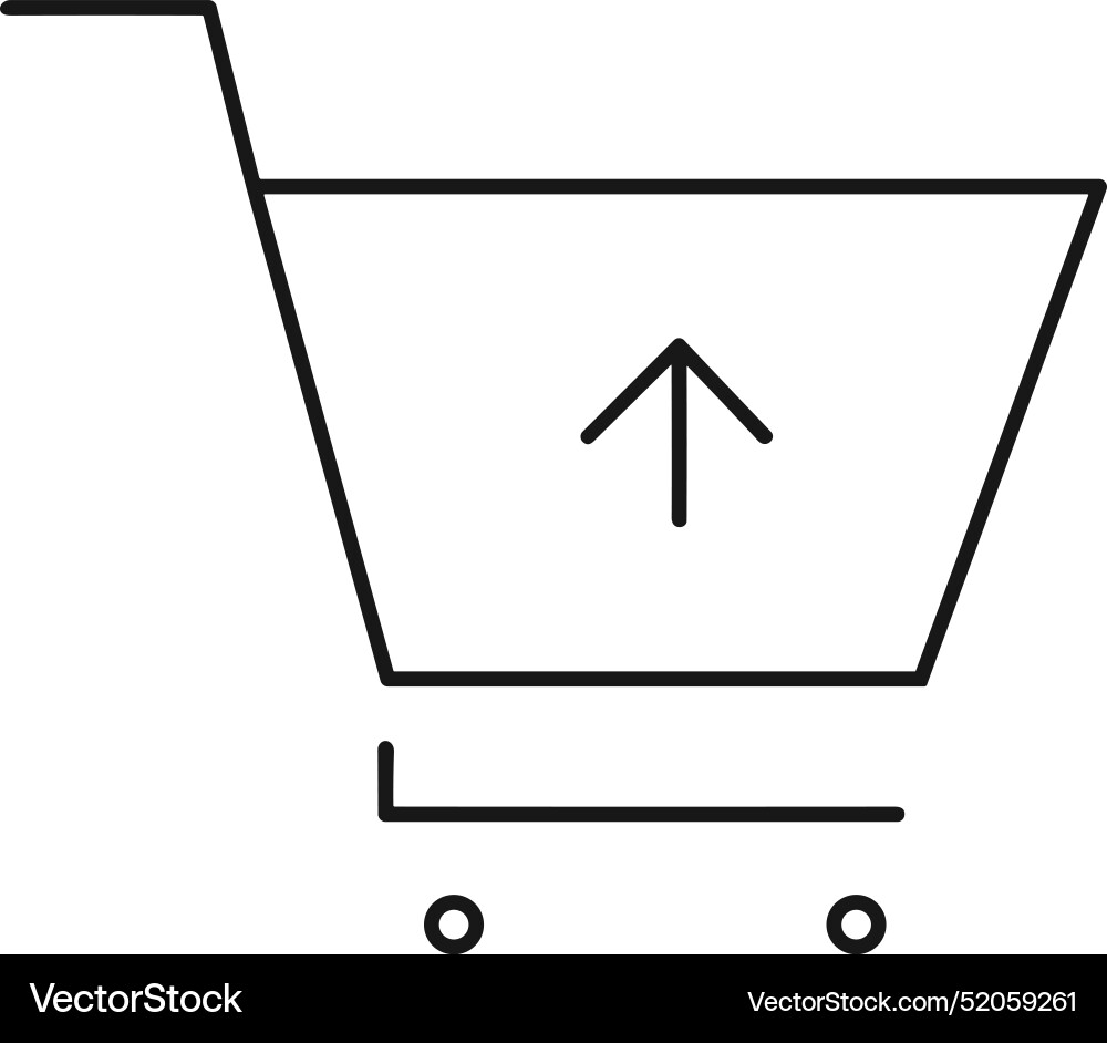 Upload outline icon symbol image Upload outline icon symbol image Vector Image