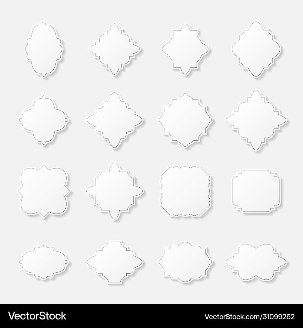Abstract frames set background Abstract frames set background vector image
