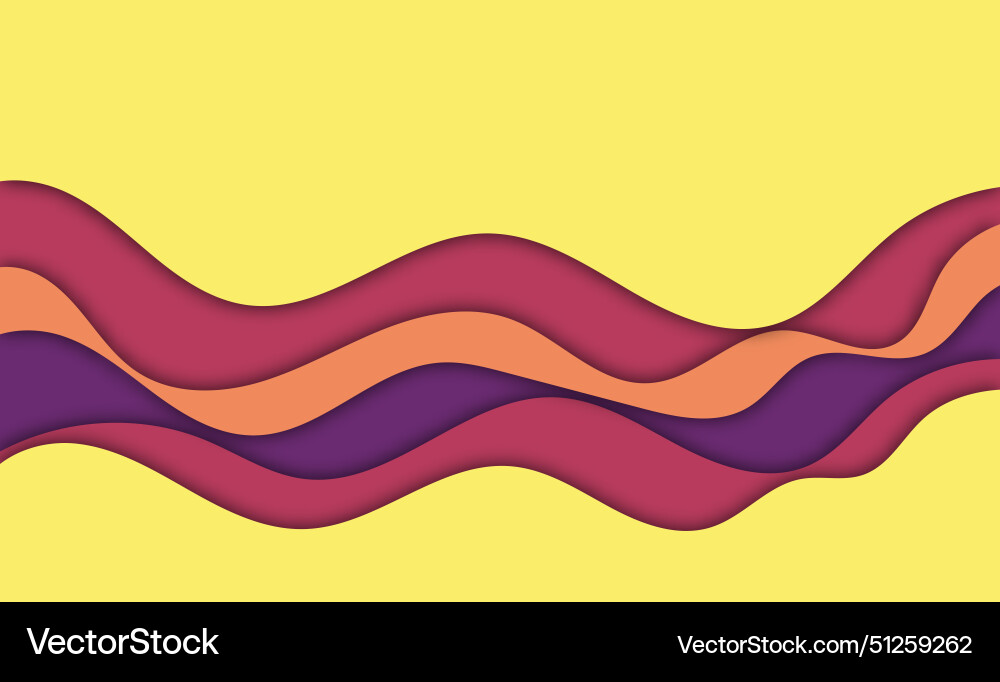 Abstract paper cut shapes background for menu Vector Image