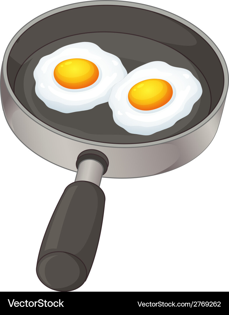 Fried eggs Royalty Free Vector Image - VectorStock