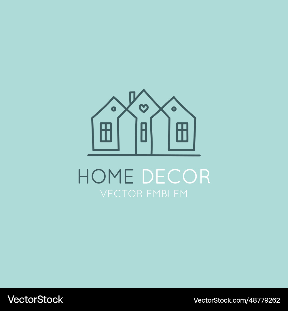 Logo design template in simple linear style Logo design template in simple linear style vector image