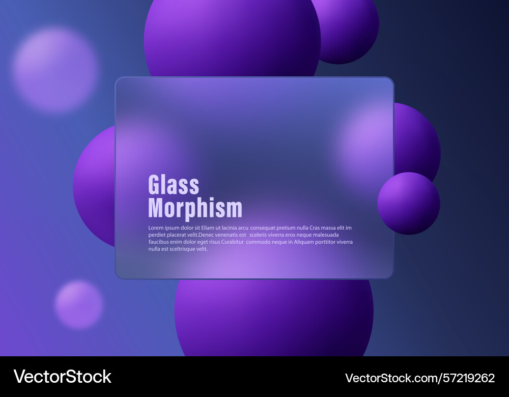 Minimalistic glassmorphism background with smooth Minimalistic glassmorphism background with smooth Vector Image