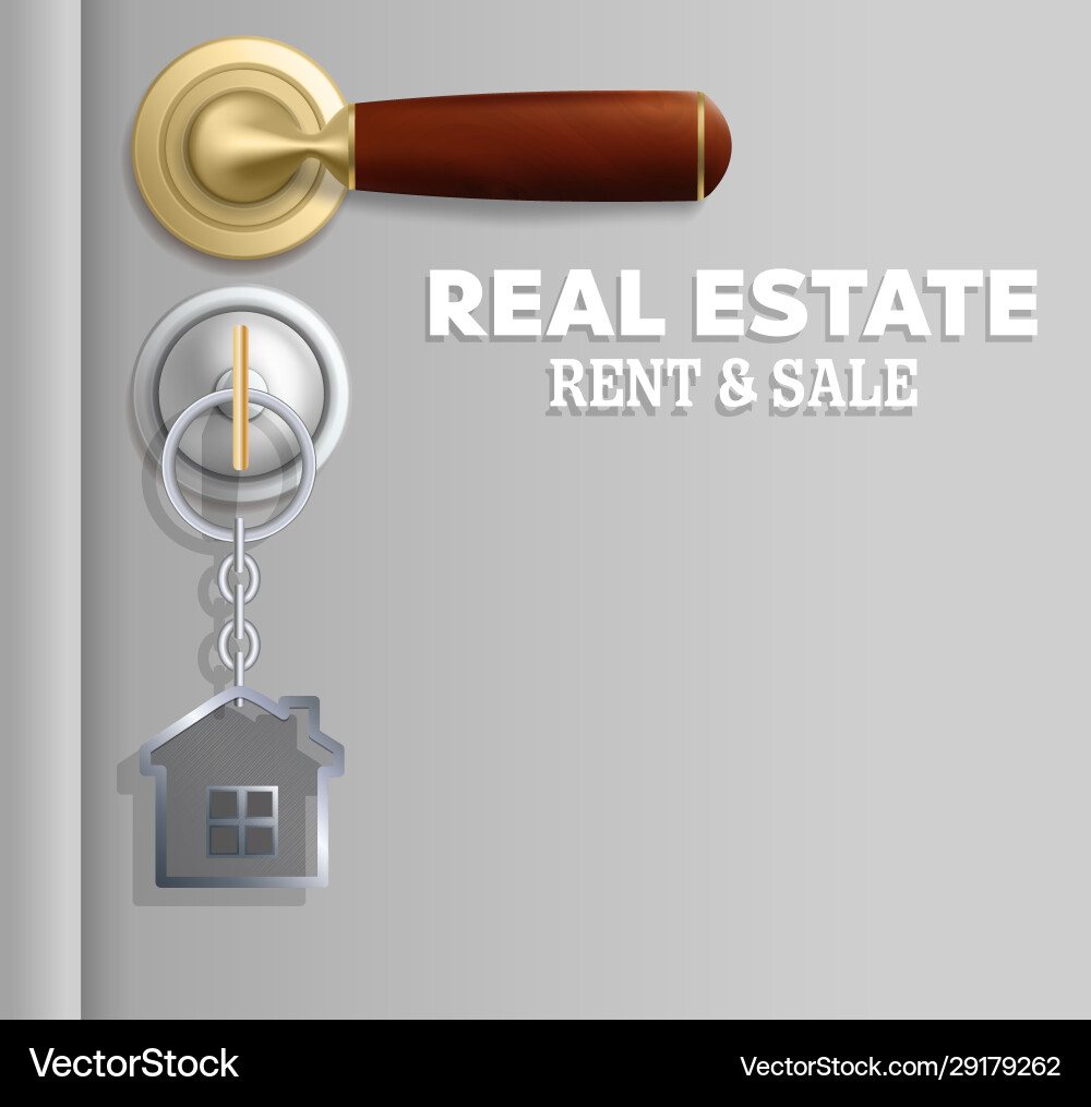 Real estate rent and sale concept Real estate rent and sale concept vector image