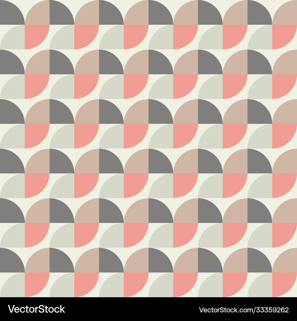 Retro Geometric Tile Pattern vector image