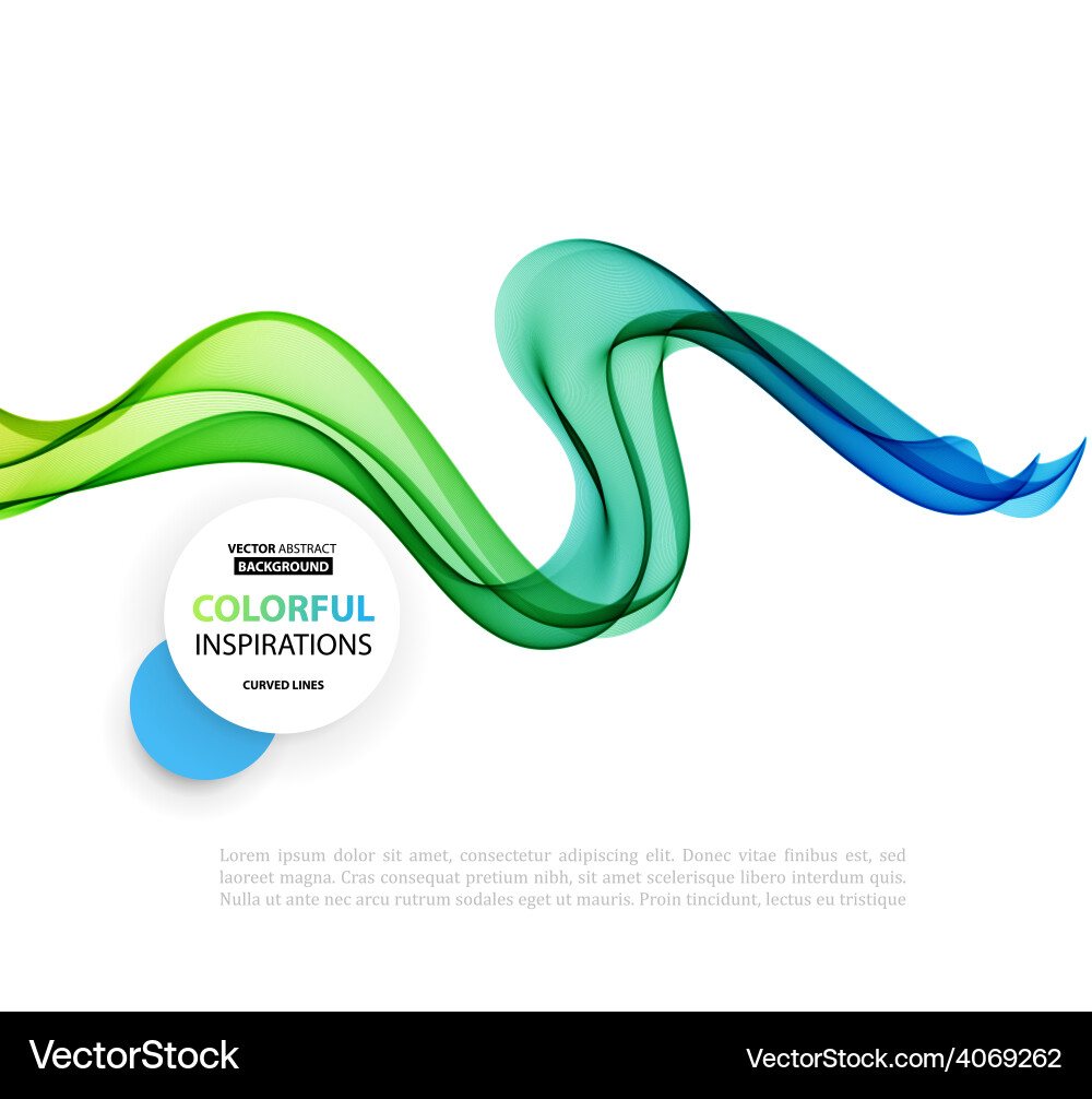 Smoky Waves Background Vector Image