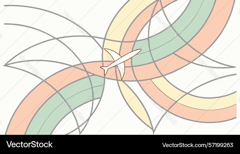 Abstract molecular structure or network design vector image