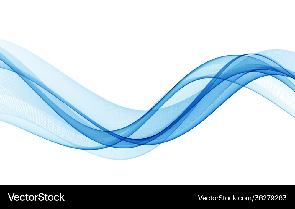 Blue color abstract wave design element Blue color abstract wave design element vector image