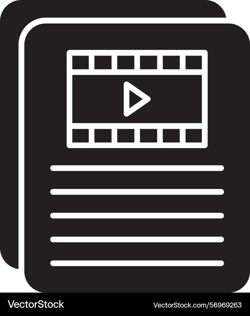 Scripting glyph style icon design vector image