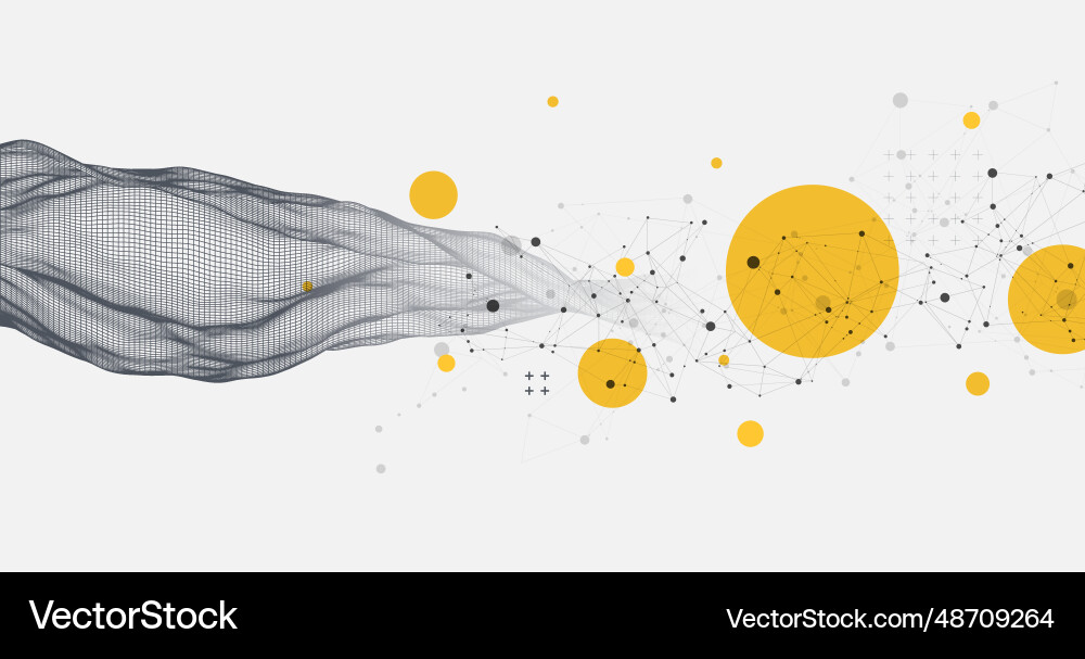 Abstract wave is made in a frame style template Abstract wave is made in a frame style template vector image