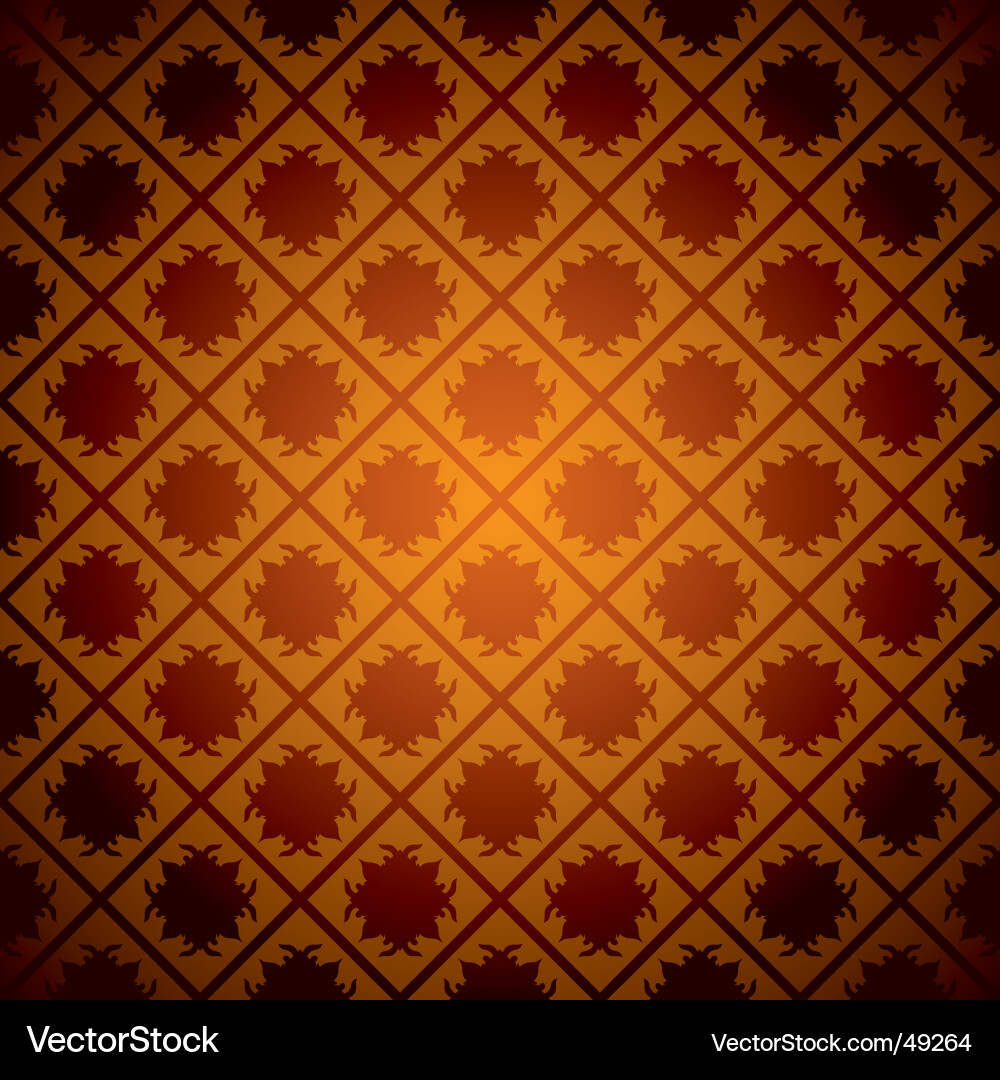 Geometric Orange and Red Wallpaper Vector Image